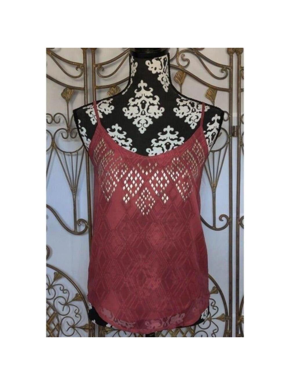 Women's Mudd Burgundy Spaghetti Strap Top Size Small